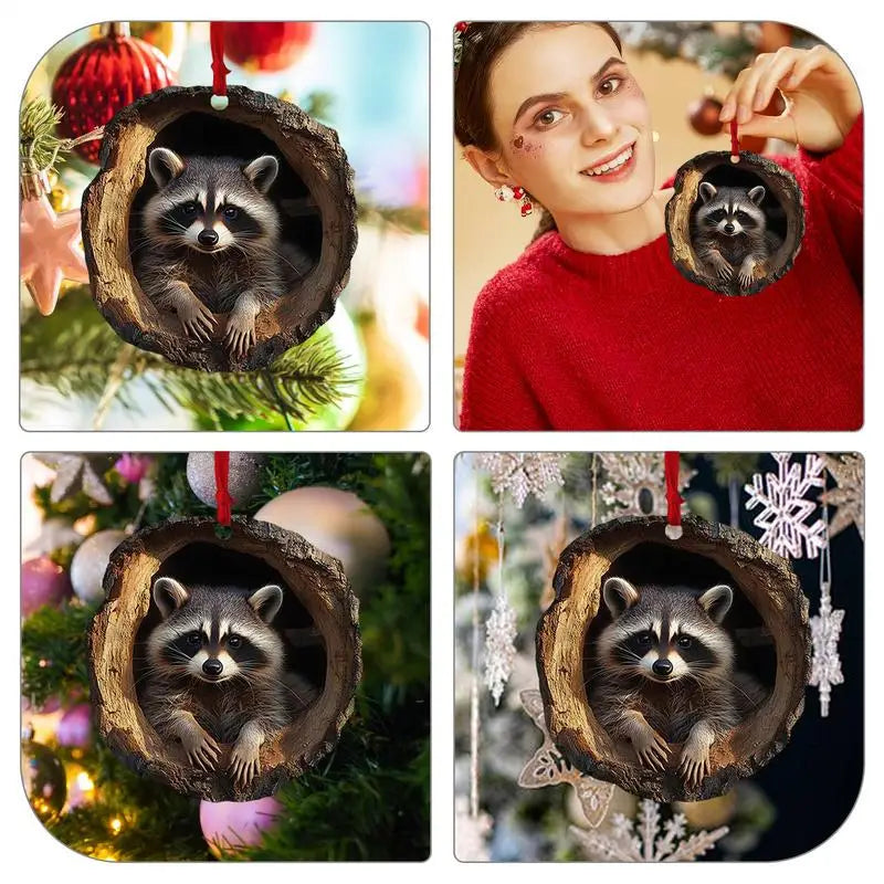 Animal Acrylic Christmas Tree Ornaments