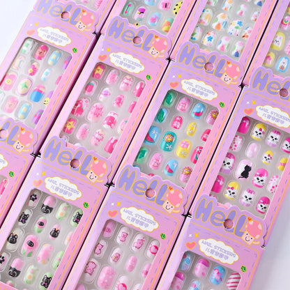 24Pcs Cute Bow Press-On Nails