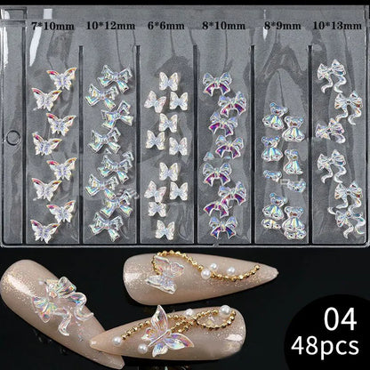 6Grids 3D Nail Art Decorations