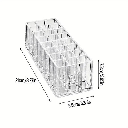 24-Slot Acrylic Makeup Organizer