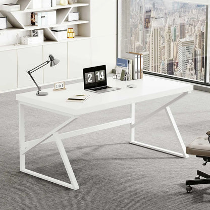 CHENGWEI Rustic Industrial Home Office Desk