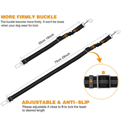 Retractable Dog Car Seat Belt