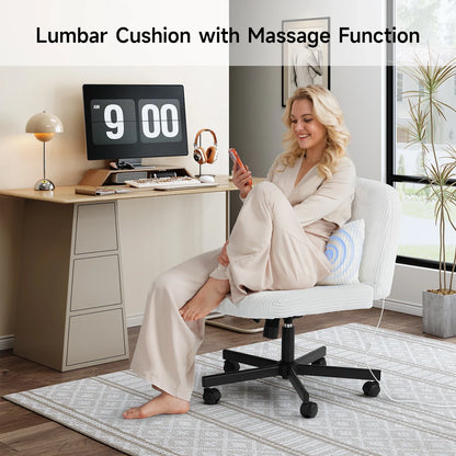 ONBRILL Massage Cross-Leg Office Chair