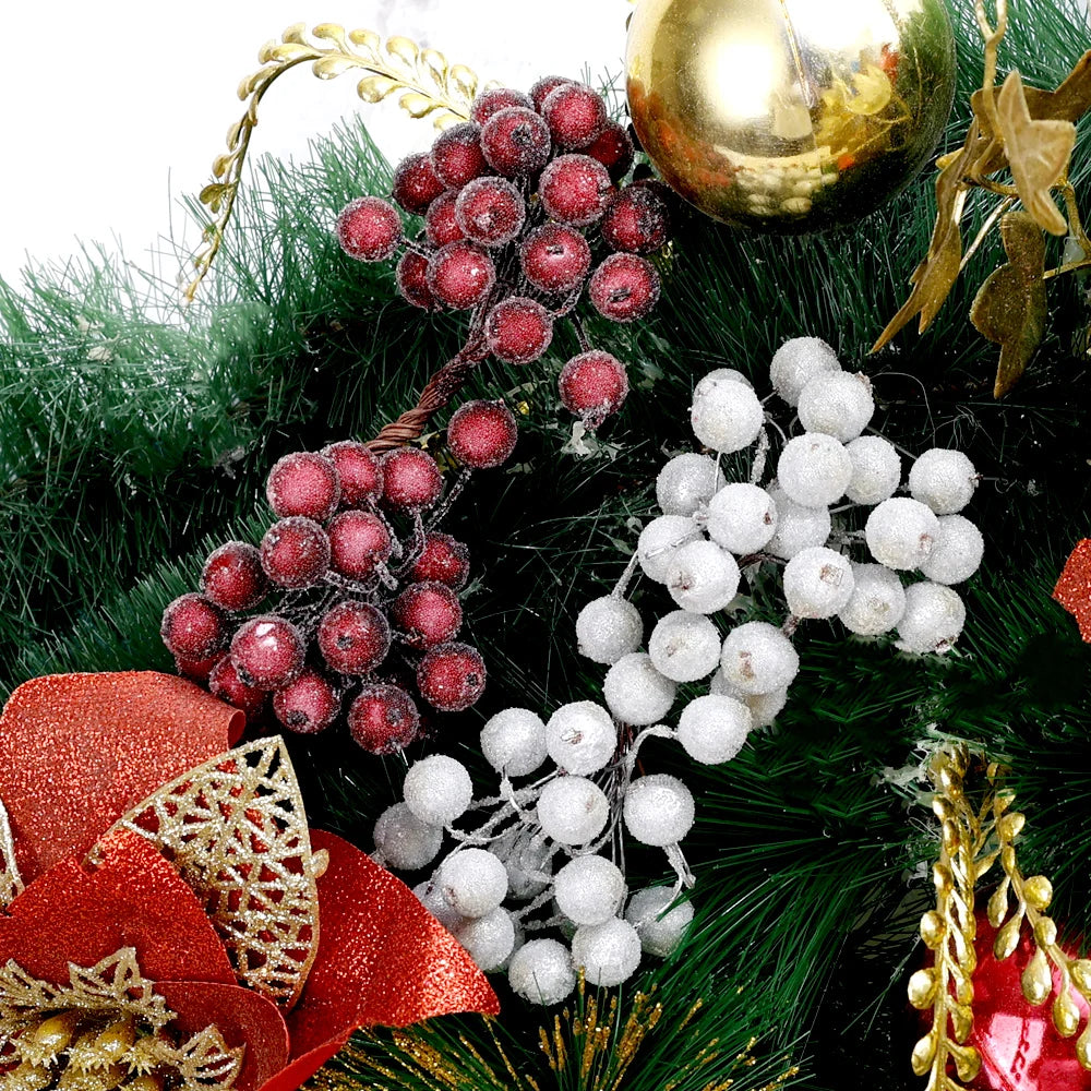Artificial Frosted Christmas Berry Stems