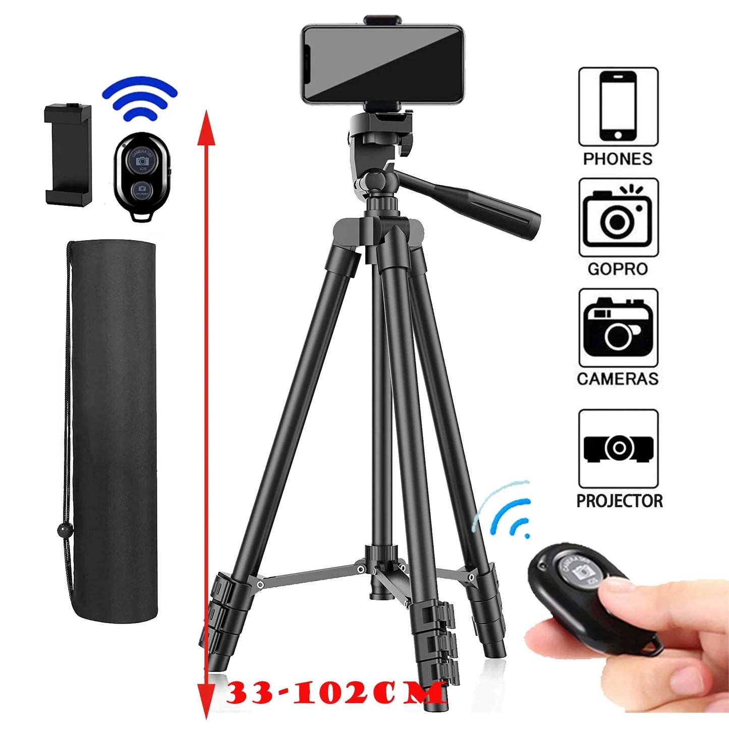 100cm Phone Tripod with Remote