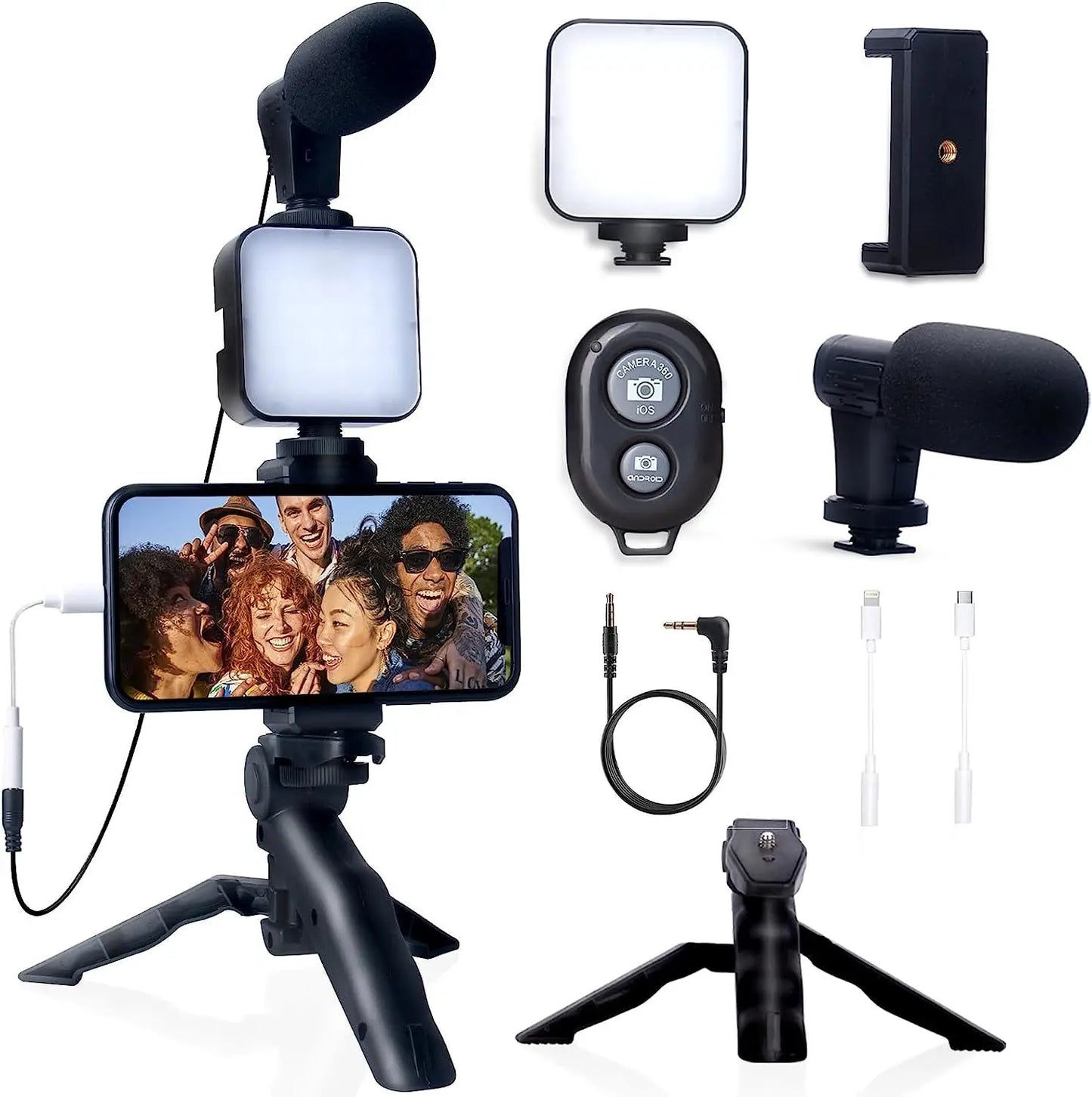 BTFOOR Smartphone Vlogging Kit with Tripod