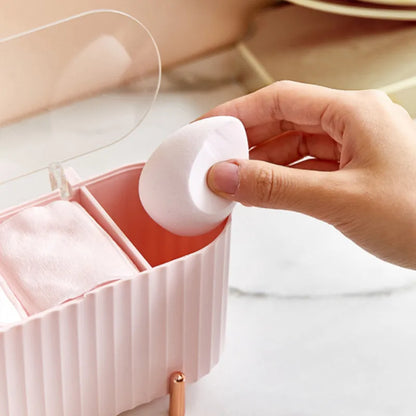 Transparent Cotton Pad Organizer Box