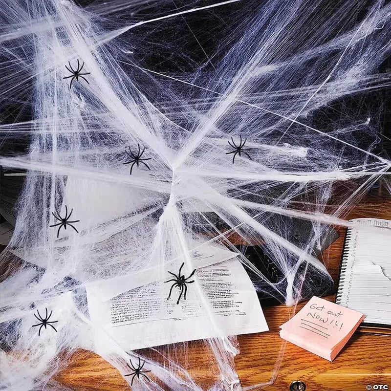 Halloween Stretchy Spider Web Decor