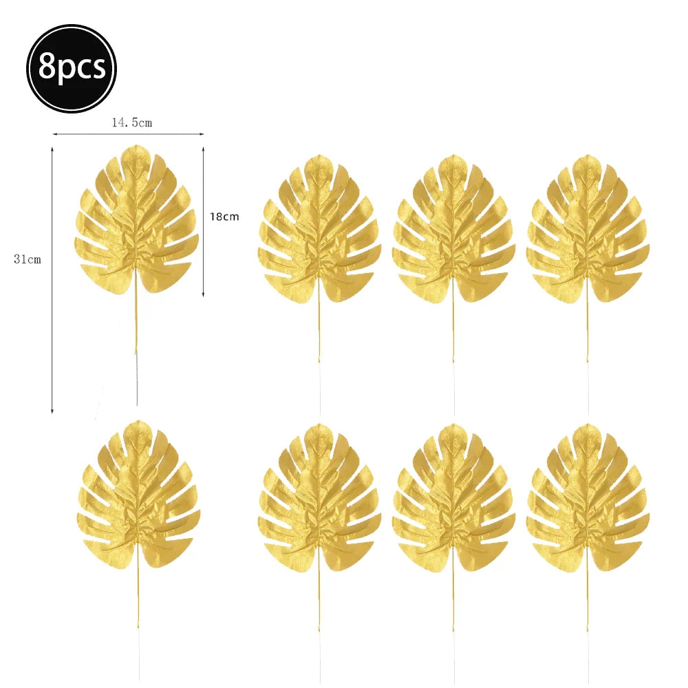 Artificial Tropical Palm Monstera Leaves