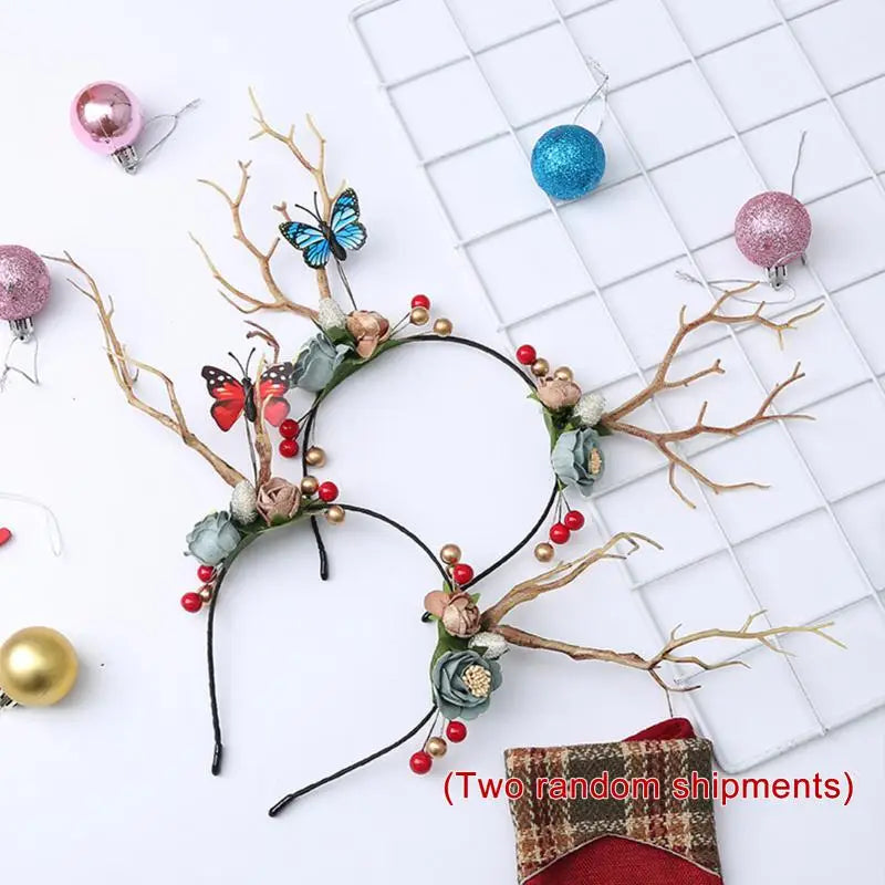 Christmas Reindeer Antler Headband