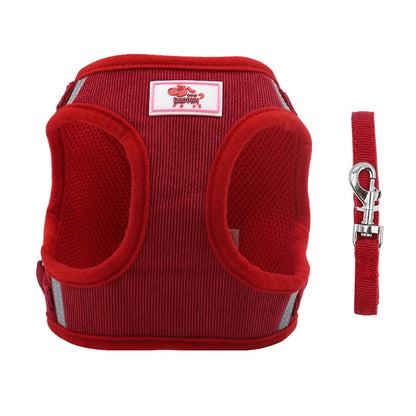 YUDODO Reflective Corduroy Dog Harness Set