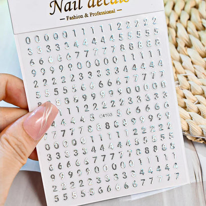 3D Metal Flame Nail Stickers