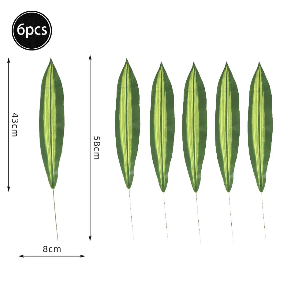 Artificial Tropical Palm Monstera Leaves