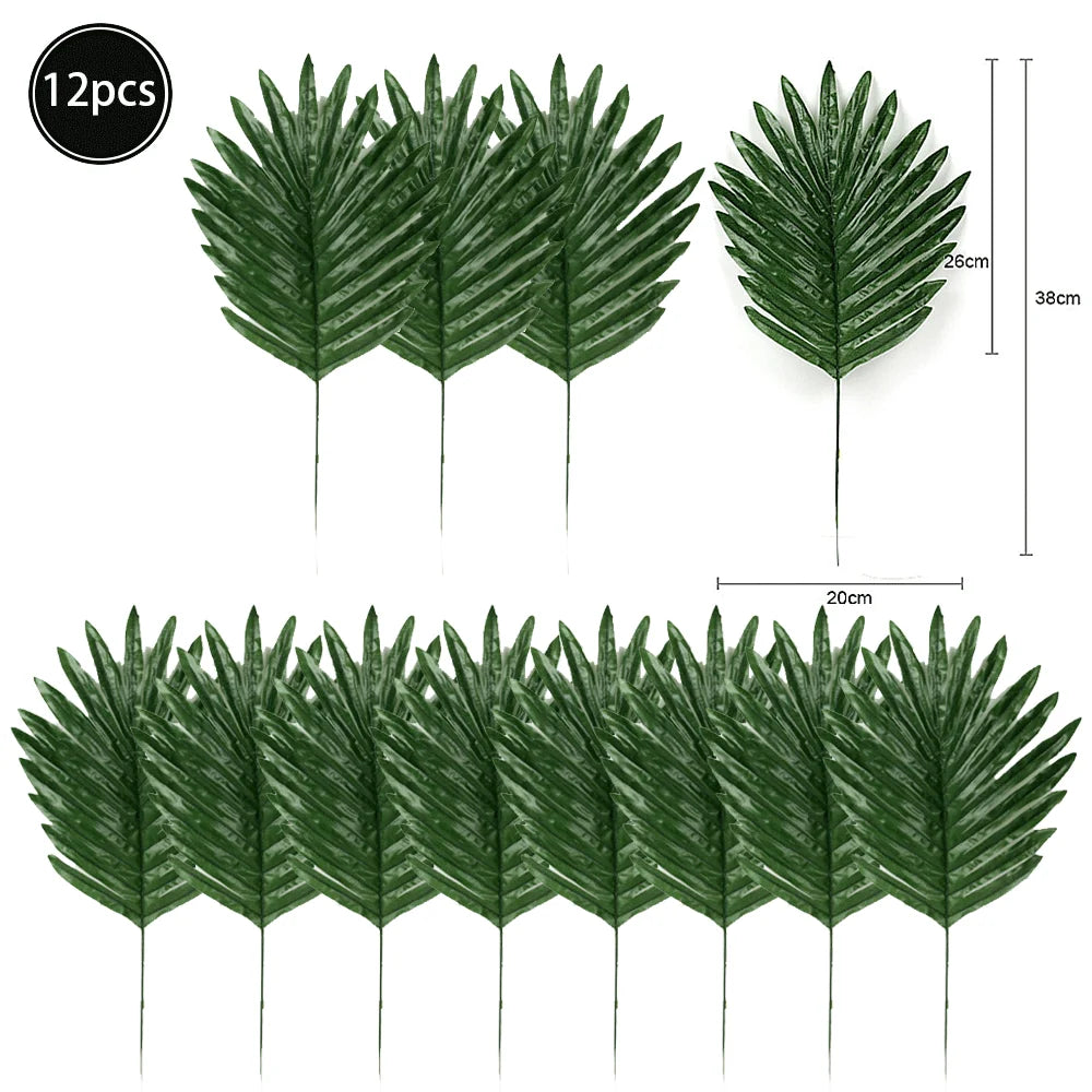 Artificial Tropical Palm Monstera Leaves