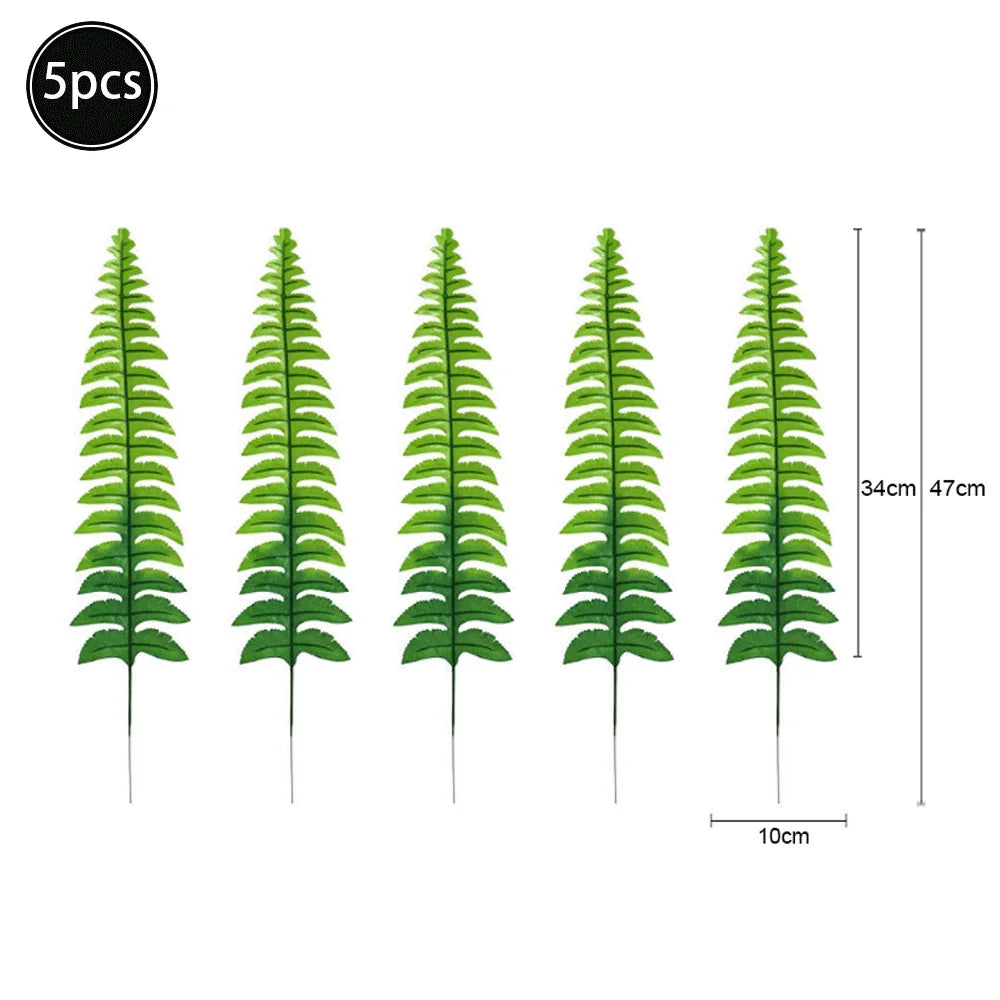 Artificial Tropical Palm Monstera Leaves