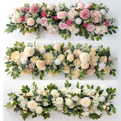 White Rose Floral Row