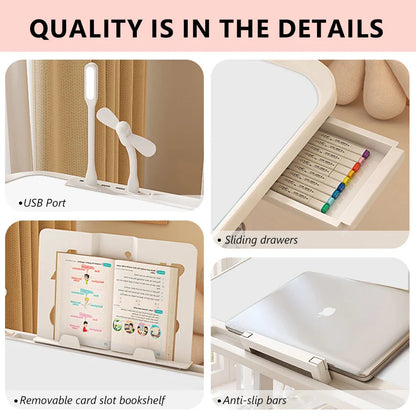 LIUSHADUOLA Foldable Adjustable Laptop Desk