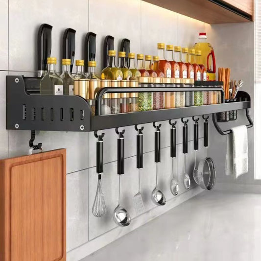 Kitchen Seasoning Shelf Wall – Convenient and Space-Saving Storage for Your Spices