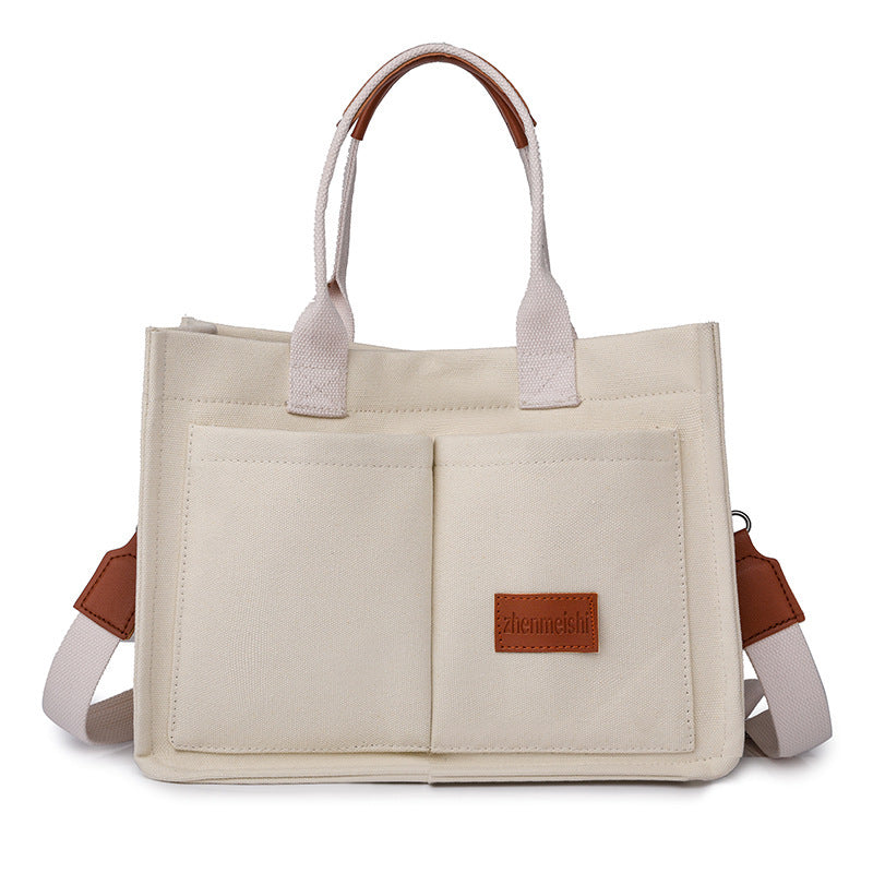 Canvas Tote Bags Women Mommy Bag Large Capacity and multi pockets   Hand Bag