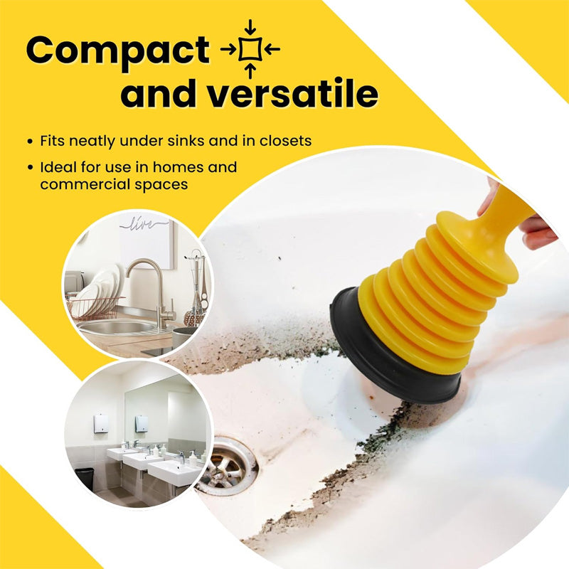Mini Sink Drain Plunger – Unclog Drains Fast & Easy Compact & Powerful