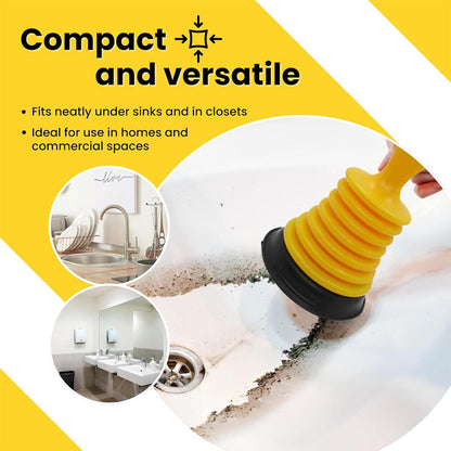 Mini Sink Drain Plunger – Unclog Drains Fast & Easy Compact & Powerful