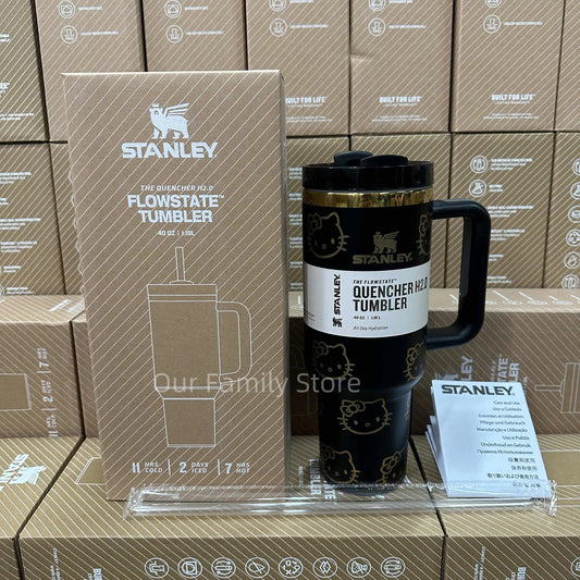 Stanley Quencher H2.0 Tumbler Black Gold