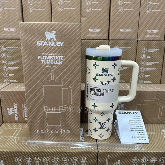 Stanley Quencher Tumbler Co-signed White